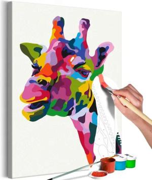Artgeist Malen nach Zahlen Colourful Giraffe