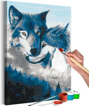Artgeist Malen nach Zahlen Wolves in Love