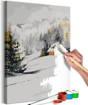 Artgeist Malen nach Zahlen Winter Cottage