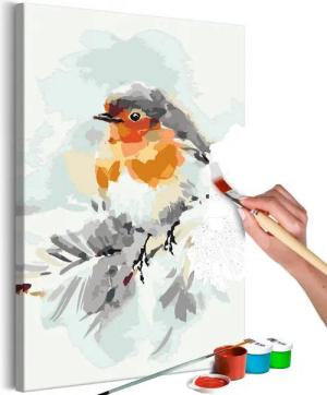 Artgeist Malen nach Zahlen Bird on the Christmas Tree