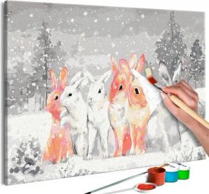 Artgeist Malen nach Zahlen Winter Bunnies