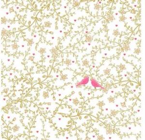 Braun+Company Atelier Papierserviette Braun & Company Servietten Motiv So Romantic 33 x
