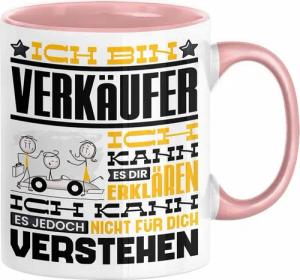 Trendation Tasse Verkäufer Geschenk Kaffee-Tasse Geschenkidee für Verkäufer Ich Bin Ver