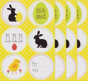 Braun+Company Atelier Sticker Ostern, 4 Bogen