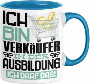 Trendation Tasse Verkäufer Ausbildung Tasse Geschenk Ich Bin Verkäufer In Der Ausbildun