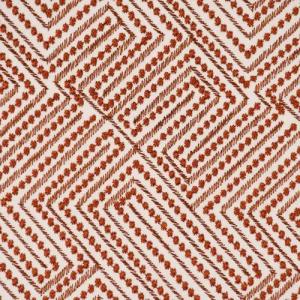Rasch TEXTIL Stoff Rasch Textil Dekostoff Stickerei Grafik Arusha weiß rost 1,4m, bestickt