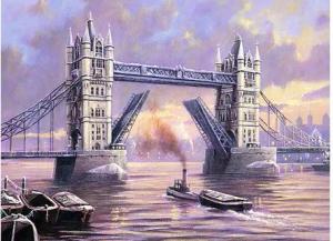 Royal Langnickel Malvorlage Tower Bridge, 40 cm x 30 cm
