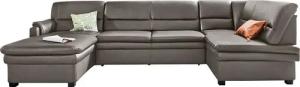 sit&more Wohnlandschaft Pisa U-Form, mit Federkern, wahlweise mit Bettfunktion