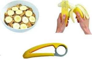 Nur Online 75 Obstschneider Bananen Schneider,Gemüse Schneider, Kunststoff,Edelstahl
