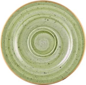 Bonna Pizzaschieber 6x Bonna Aura Therapy Rita Untertasse 16x2cm Grün Tasseunterteller