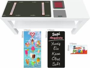 STIKKIPIX Dekorationsfolie LCTV07, (Möbel NICHT inkl) Möbelfolie LCTV07 - für TV-Bank IKEA