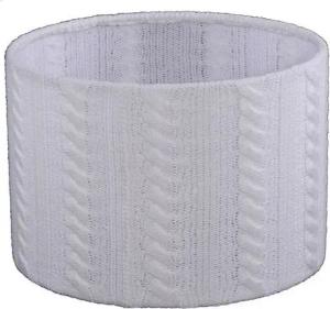 Dirk Davids Leuchten GmbH Lampenschirm für Tischleuchte in Zylinder NORWAY Gestrickt Weiß TL 30-30-20