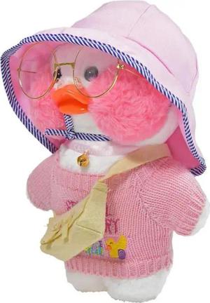 Tierkuscheltier Kuscheltier Ente weiß "Lala Funfun" mit Outfit - ca. 29 cm