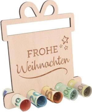 Spruchreif® Spardose Geldgeschenk für Camper, Geschenkidee Camper, Outdoor Geschenk, Holzgeschenk