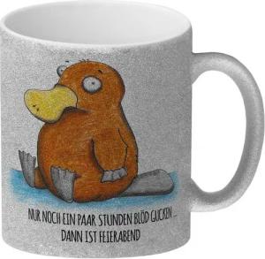 speecheese Tasse Nur noch ein paar Stunden blöd gucken, dann ist Feierabend