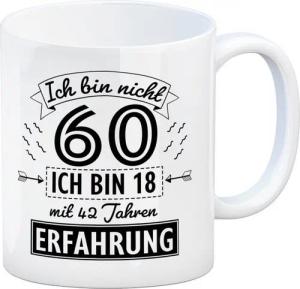 speecheese Tasse Witziger Kaffeebecher für den 60. Geburtstag mit Motiv: Erfahrung