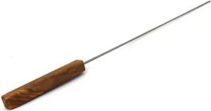 mitienda Kochlöffelhalter Grillspieß, Schaschlikspieß mit Holzgriff