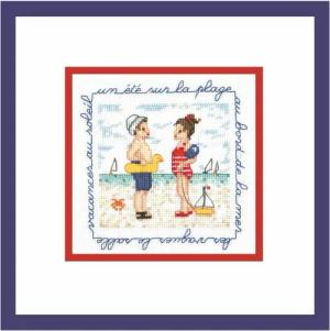 Le Bonheur des Dames Kreativset Le Bonheur des Dames Kreuzstich Set "Begegnungen am Strand", Zählmuste, (embroidery kit by Marussia)
