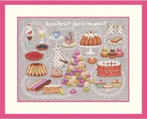 Le Bonheur des Dames Kreativset Le Bonheur des Dames Kreuzstich Set "Gieriger Glückspilz", Zählmuster, (embroidery kit by Marussia)