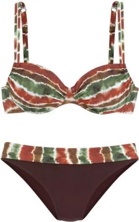 JETTE Bügel-Bikini in Batik-Optik