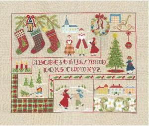 Le Bonheur des Dames Kreativset Le Bonheur des Dames Kreuzstich Set "Weihnachts-Abecedary-Diagramm", Z, (embroidery kit by Marussia)
