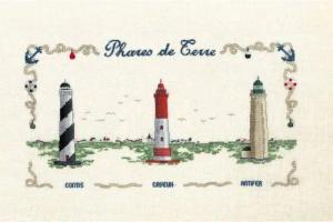 Le Bonheur des Dames Kreativset Le Bonheur des Dames Petit Point Stickpackung "Landleuchttürme", Zählm, (embroidery kit by Marussia)