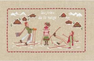 Le Bonheur des Dames Kreativset Le Bonheur des Dames Kreuzstich Set "Winterfreuden", Zählmuster, 31x17, (embroidery kit by Marussia)