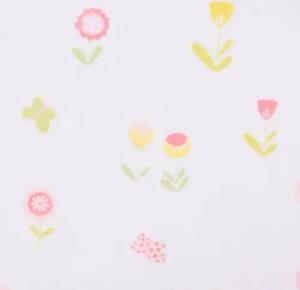 Rasch TEXTIL Stoff Rasch Textil Gardinenstoff Voile transparent Forest Flower Blumen weiß, pflegeleicht