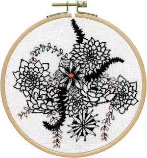Le Bonheur des Dames Kreativset Le Bonheur des Dames Petit Point Stickpackung "Blumen II", Zählmuster, (embroidery kit by Marussia)
