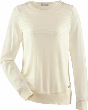 Struktur-Pullover Viskose-Mix