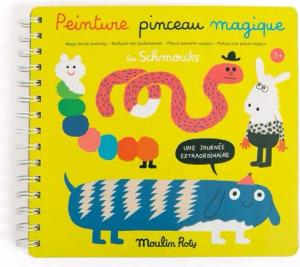 Moulin Roty Malvorlage Malbuch mit Zauberpinsel 23x20 cm