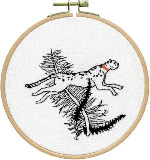 Le Bonheur des Dames Kreativset Le Bonheur des Dames Petit Point Stickpackung "Das Rennen des Geparden, (embroidery kit by Marussia)