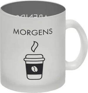 speecheese Tasse Morgens und Abends Glas Tasse mit Glas Tasse und Weinglas Wendemotiv