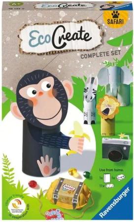 Ravensburger Malblock Ravensburger Upcycling Basteln EcoCreate Mini Safari 18133