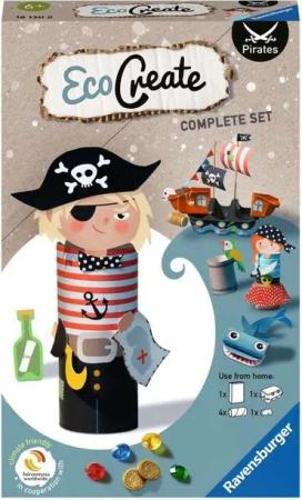 Ravensburger Malblock Ravensburger Upcycling Basteln EcoCreate Mini Pirates Piraten 18130