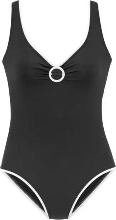 Vivance Badeanzug Lorena mit Detail vorne und kontrastfarbenem Piping