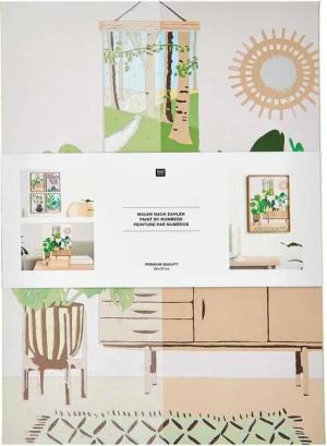 Rico Design Malvorlage Urban Jungle, 26 cm x 37 cm