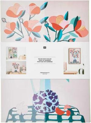 Rico Design Malvorlage Kamelie, 26 cm x 37 cm