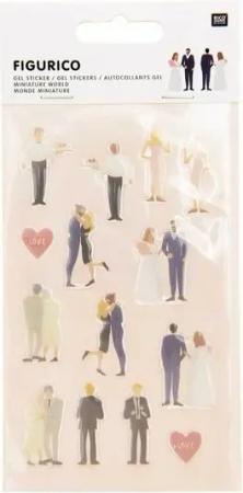 Rico Design Sticker Rico Design Figurico Gelsticker Hochzeit 1