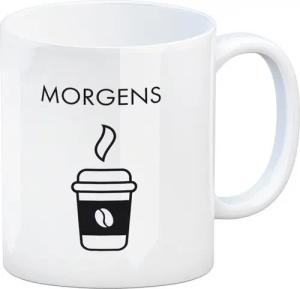 speecheese Tasse Morgens und Abends Kaffeebecher mit Weinglas Wendemotiv