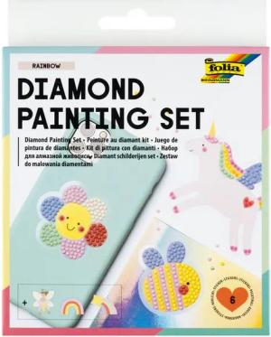 Folia Malvorlage Diamond Sticker Set, 6 Stück