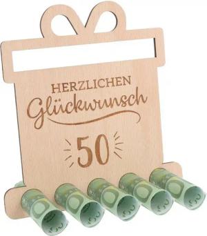 Spruchreif® Spardose Witziges Geldgeschenk, Gutscheinverpackung, Geschenk Jubiläum