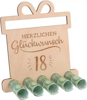 Spruchreif® Spardose Witziges Geldgeschenk, Gutscheinverpackung, Geschenk Jubiläum