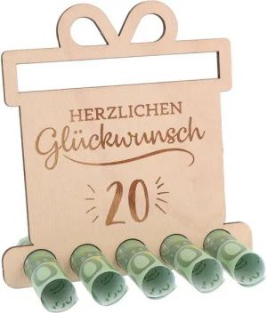 Spruchreif® Spardose Witziges Geldgeschenk, Gutscheinverpackung, Geschenk Jubiläum