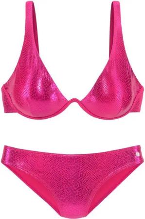 JETTE Bügel-Bikini mit modischer Glanzbeschichtung