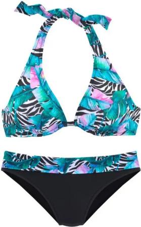 Vivance Bügel-Bikini als Neckholder mit Animaldruck