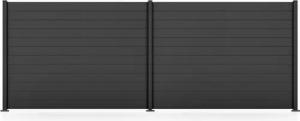 STAKET PRO Gartenzaun Komplettzaun Paneel 150, LxH: 488,4x187 cm, 2 Elemente á 240 cm Breite