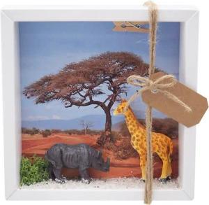 ZauberDeko Geschenkbox Geldgeschenk Afrika Safari Giraffe Nashorn Urlaub Reise Gutschein