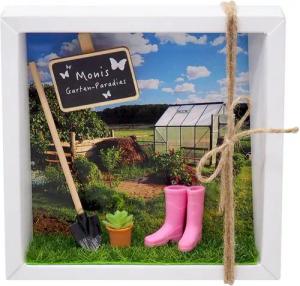 ZauberDeko Geschenkbox Geldgeschenk Garten MIT NAME Gutschein Gewächshaus Blumen Geschenk