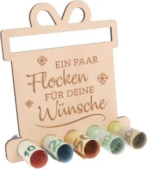 Spruchreif® Spardose Geldgeschenk für Camper, Geschenkidee Camper, Outdoor Geschenk, Holzgeschenk